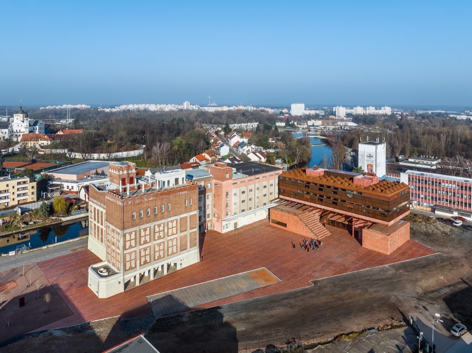 gampa and sfera with public spaces of automatic mills in pardubice by sepka architekti