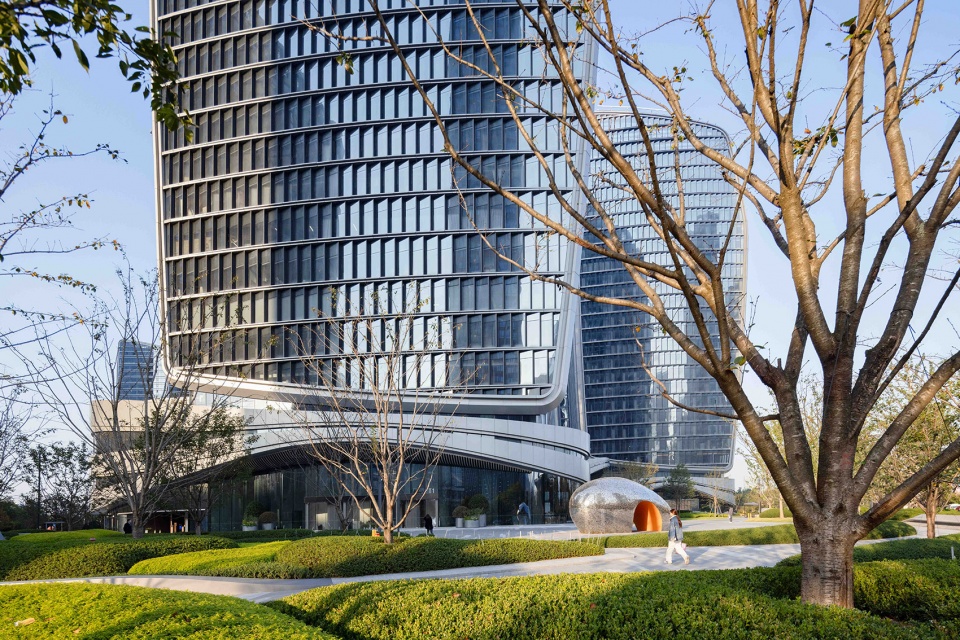 guanyun qiantan city sails in hangzhou by aedas