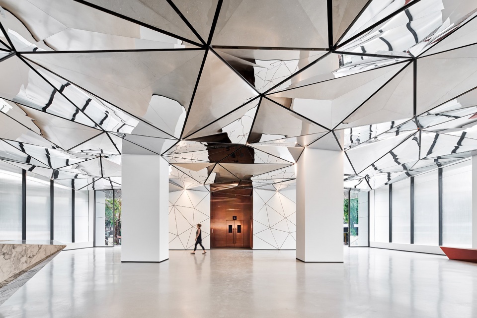 the parinee i tower lobby by studio symbiosis