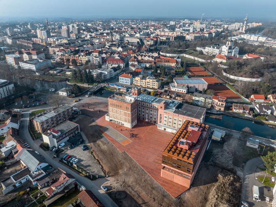 gampa and sfera with public spaces of automatic mills in pardubice by sepka architekti
