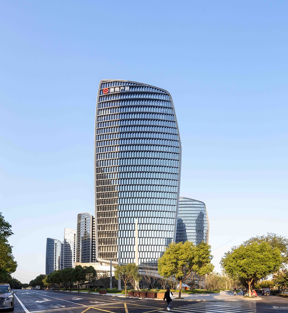 guanyun qiantan city sails in hangzhou by aedas