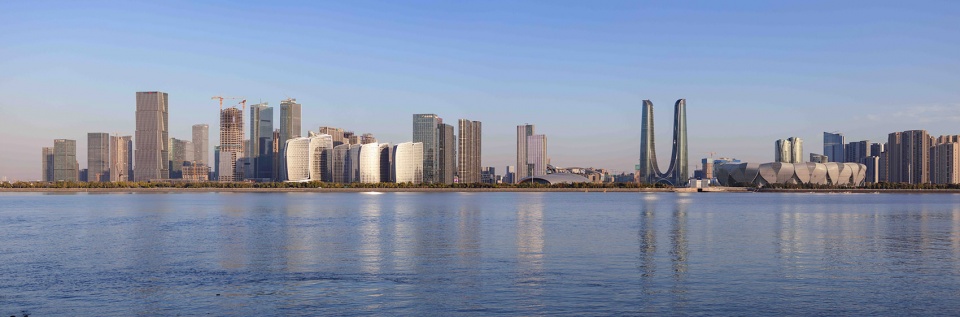 guanyun qiantan city sails in hangzhou by aedas