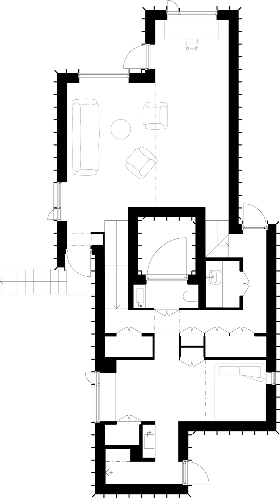 House with a hidden atrium by FAF