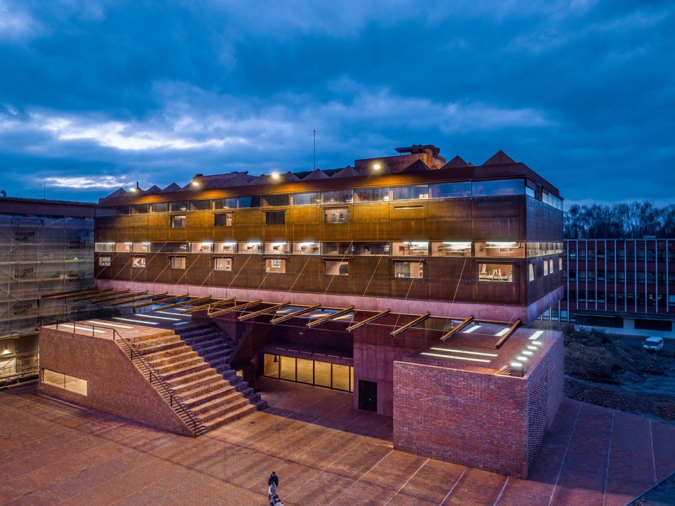 gampa and sfera with public spaces of automatic mills in pardubice by sepka architekti