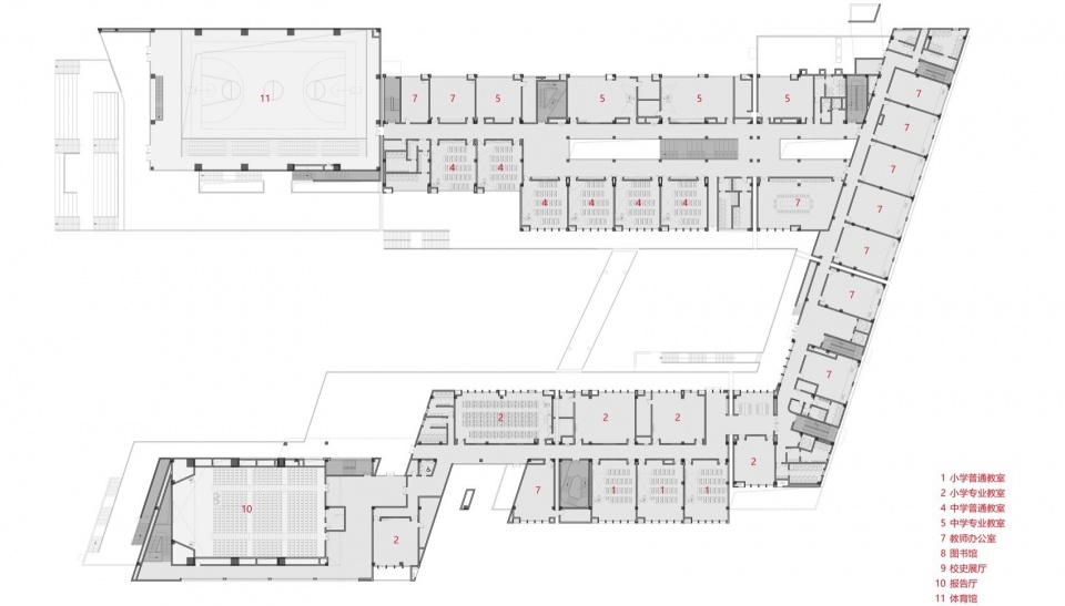 Baoji Weibin No 1 School by c d Design Center