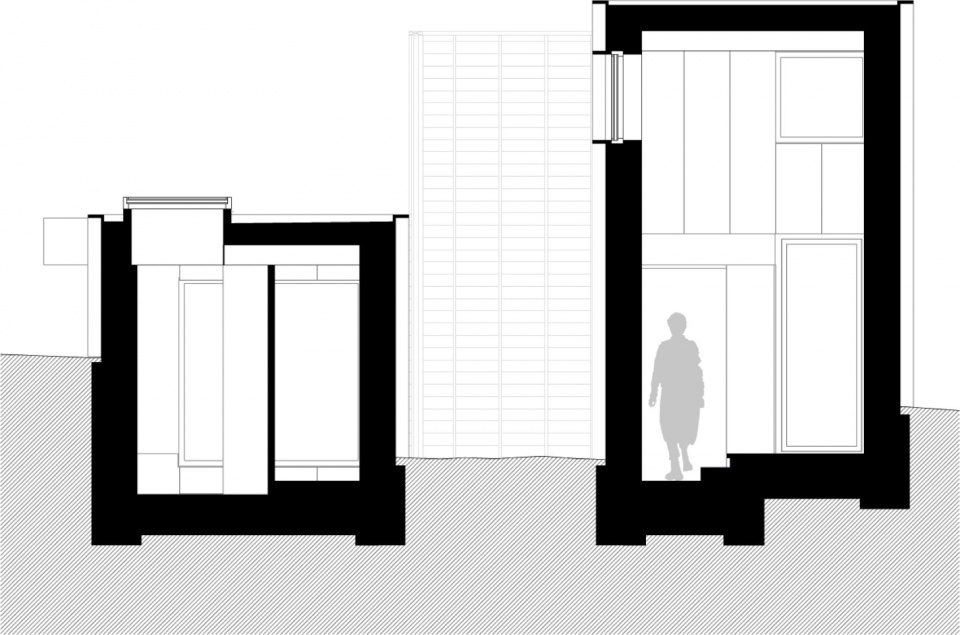 House with a hidden atrium by FAF