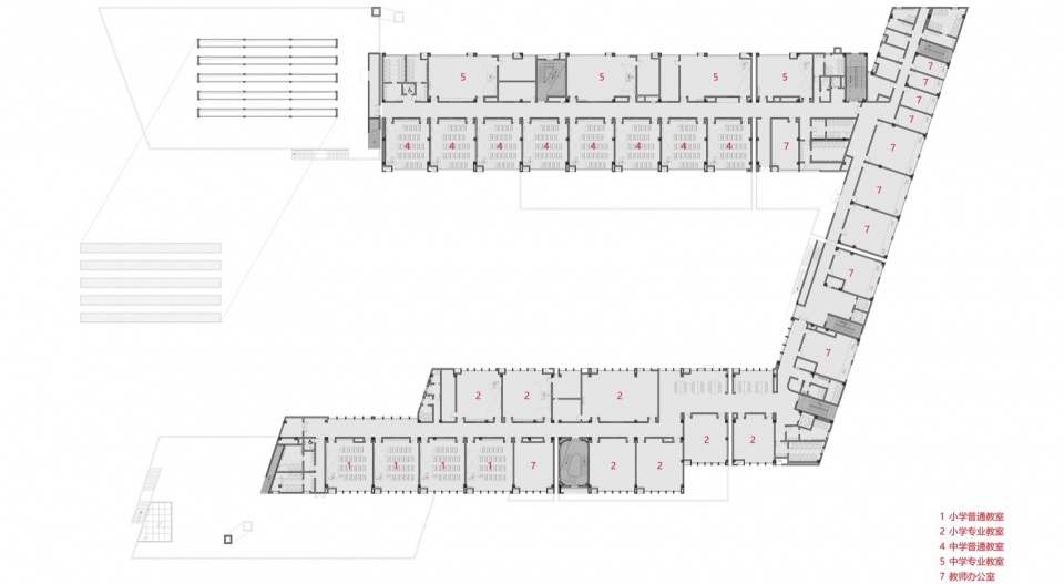 Baoji Weibin No 1 School by c d Design Center