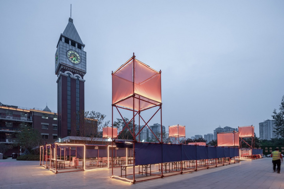 Design of landscape and indoor public area of century old historic block Pinghe Square by UAO Design