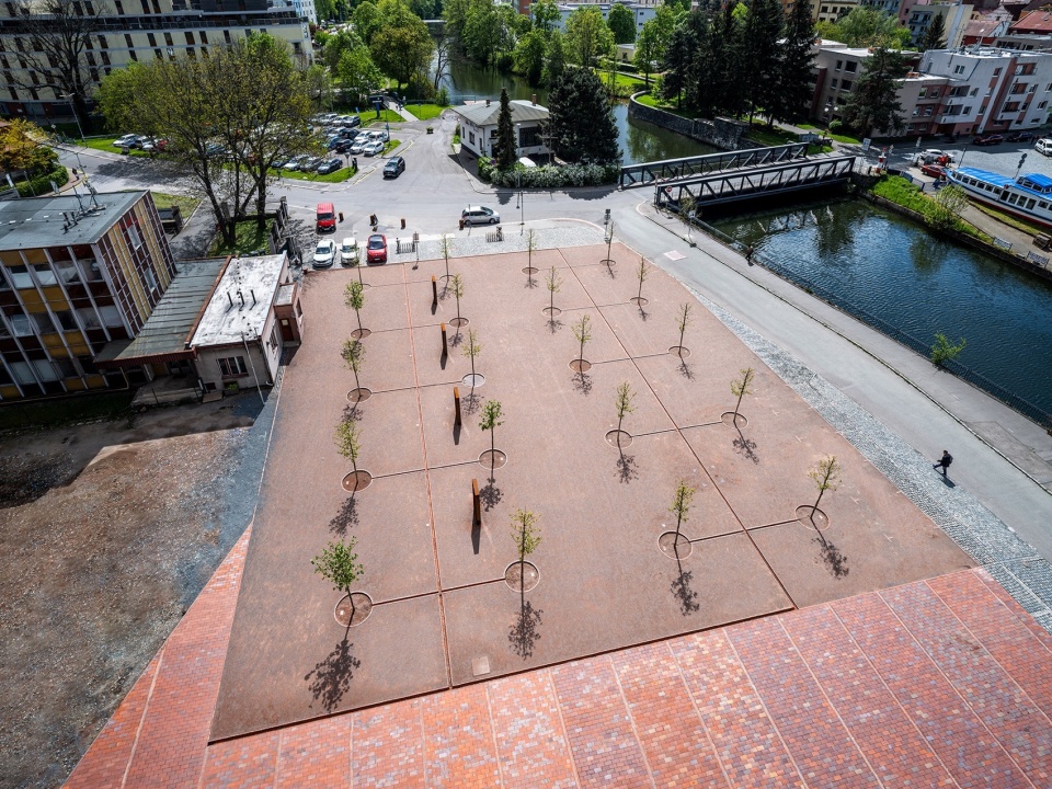 gampa and sfera with public spaces of automatic mills in pardubice by sepka architekti