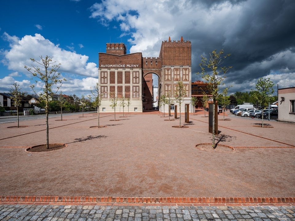 gampa and sfera with public spaces of automatic mills in pardubice by sepka architekti