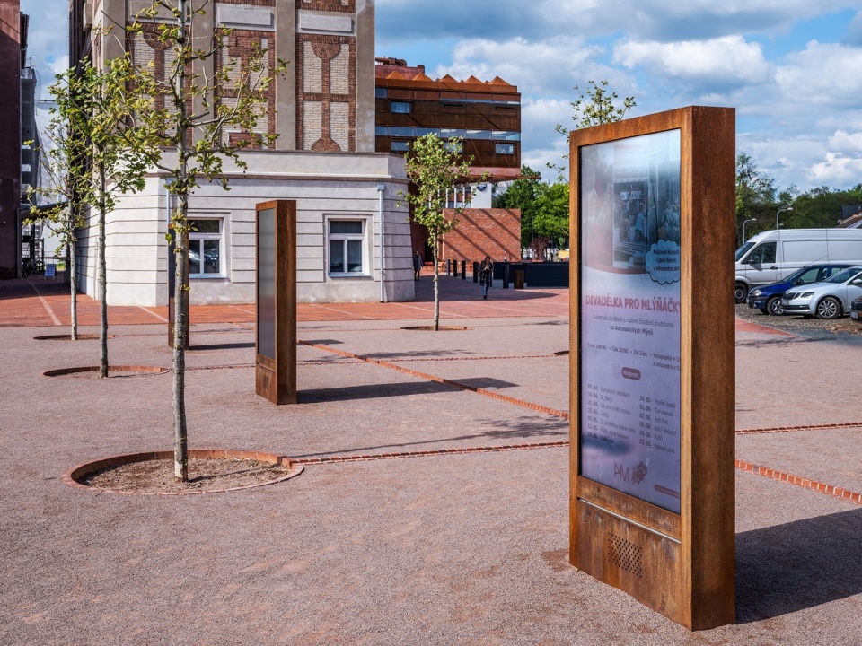 gampa and sfera with public spaces of automatic mills in pardubice by sepka architekti