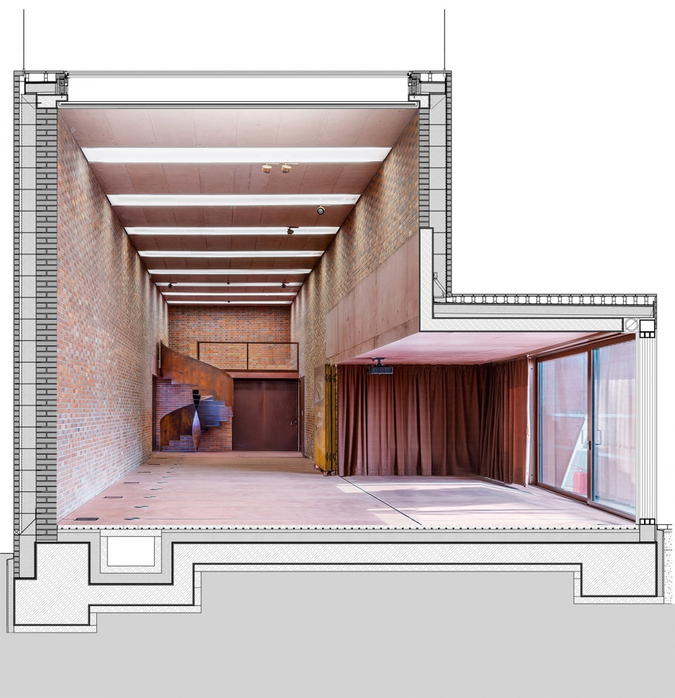 D sections 1 gampa and sfera with public spaces of automatic mills