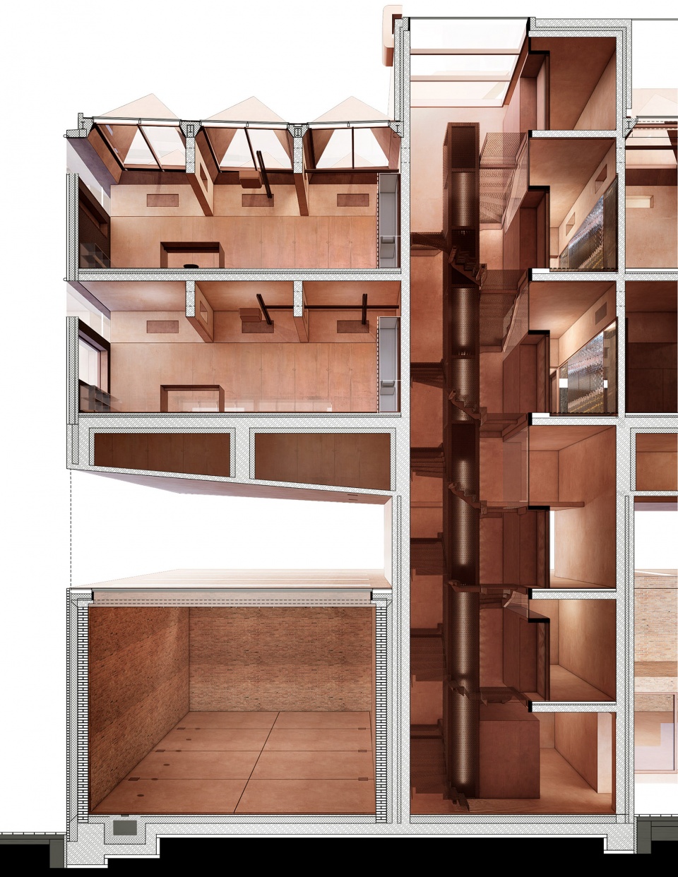 D sections 3 gampa and sfera with public spaces of automatic mills