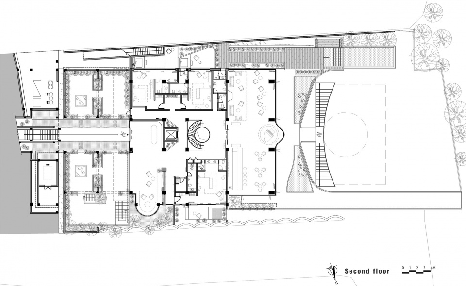 二层平面 renovation design for the dali fengyasong hotel by usual studio