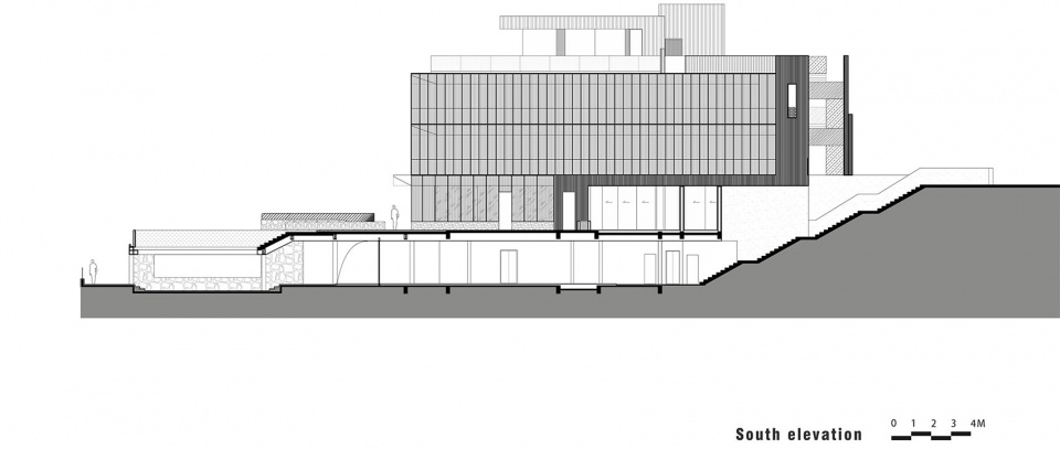 南立面图 renovation design for the dali fengyasong hotel by usual studio