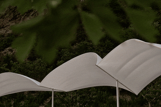 Outdoor Exhibition Installation Of The JIANGS in Jinshanling