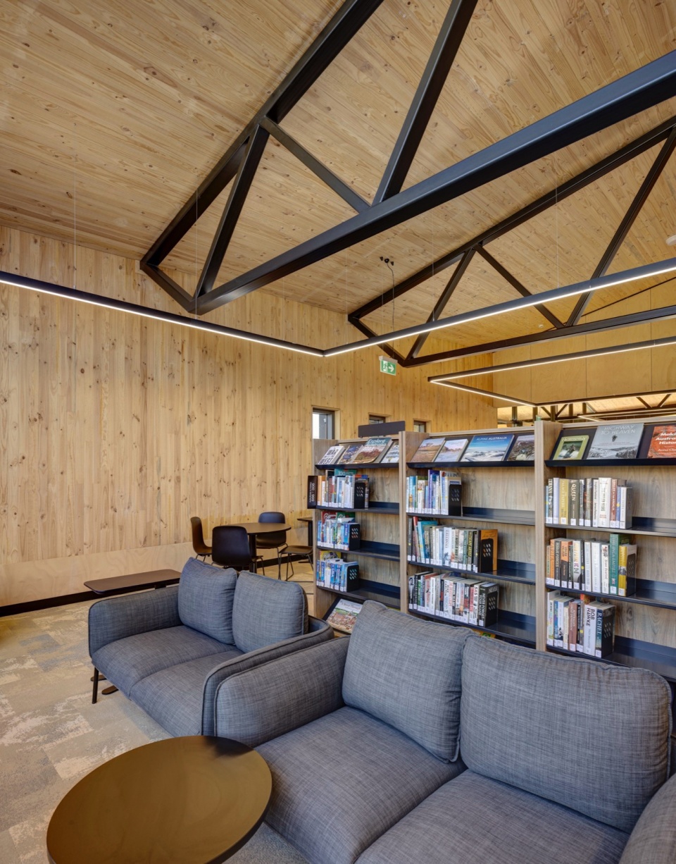 jindabyne library and community centre by fjcstudio