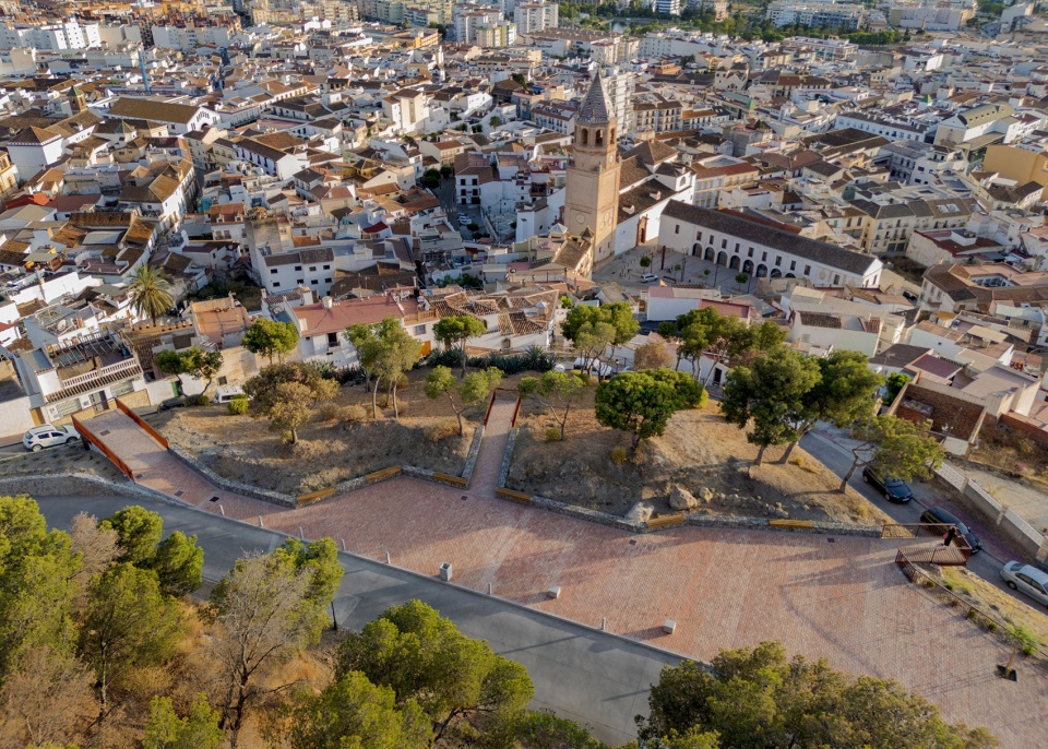 viewpoint garden in the surroundings of the alcazaba fortress of velez malaga by terral arquitectos
