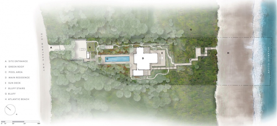 2024 ASLA RESIDENTIAL DESIGN AWARD OF HONOR House on the Bluff by LaGuardia Design Group