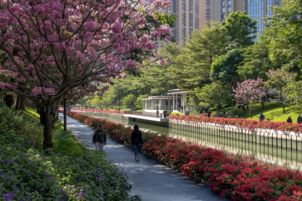 shenzhen houhai river park by hope design