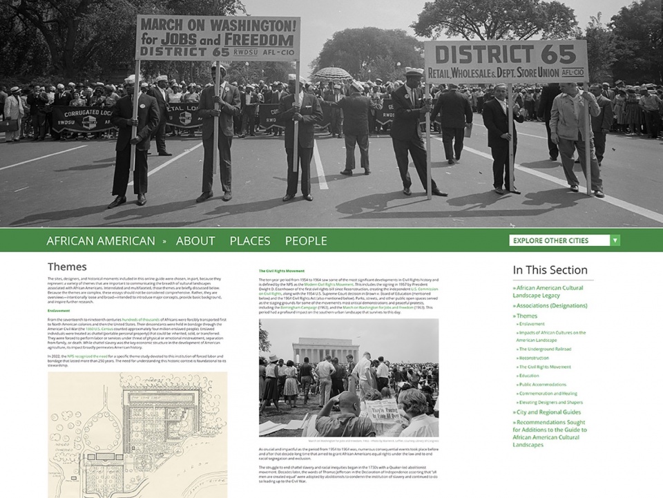 2024 ASLA COMMUNICATIONS AWARD OF HONOR Whats Out There Guide to African American Cultural Landscapes by The Cultural Landscape Foundation
