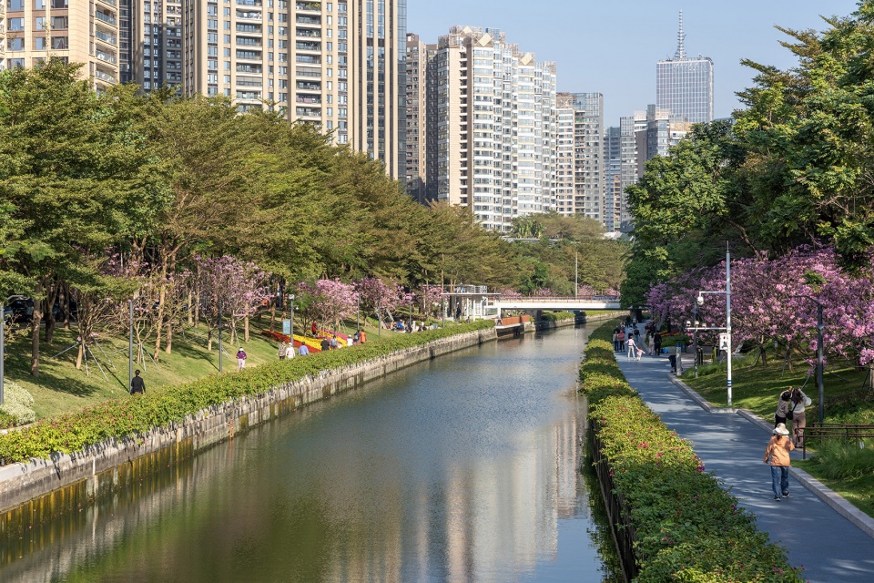 shenzhen houhai river park by hope design