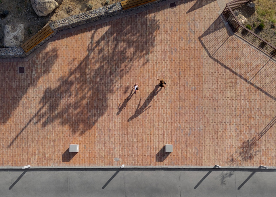 viewpoint garden in the surroundings of the alcazaba fortress of velez malaga by terral arquitectos