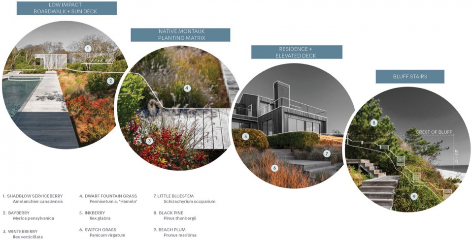 2024 ASLA RESIDENTIAL DESIGN AWARD OF HONOR House on the Bluff by LaGuardia Design Group
