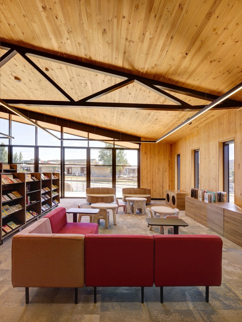 jindabyne library and community centre by fjcstudio