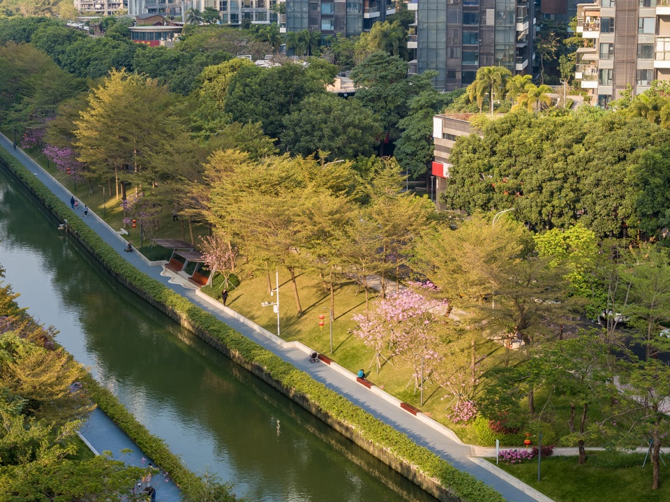 shenzhen houhai river park by hope design