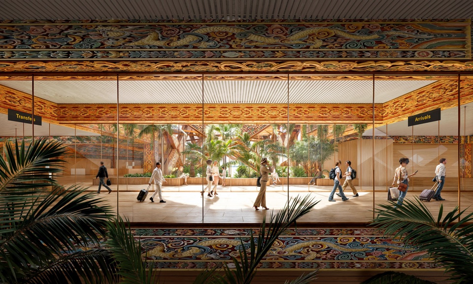 big merges innovation and craft tradition with the gelephu international airport