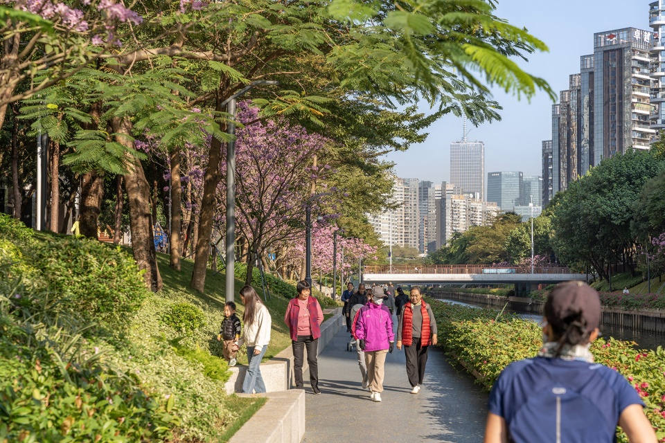 shenzhen houhai river park by hope design