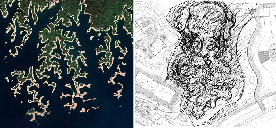 spring woods dino water island by z t studio