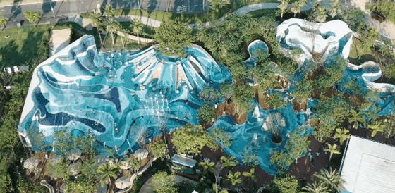 spring woods dino water island by z t studio
