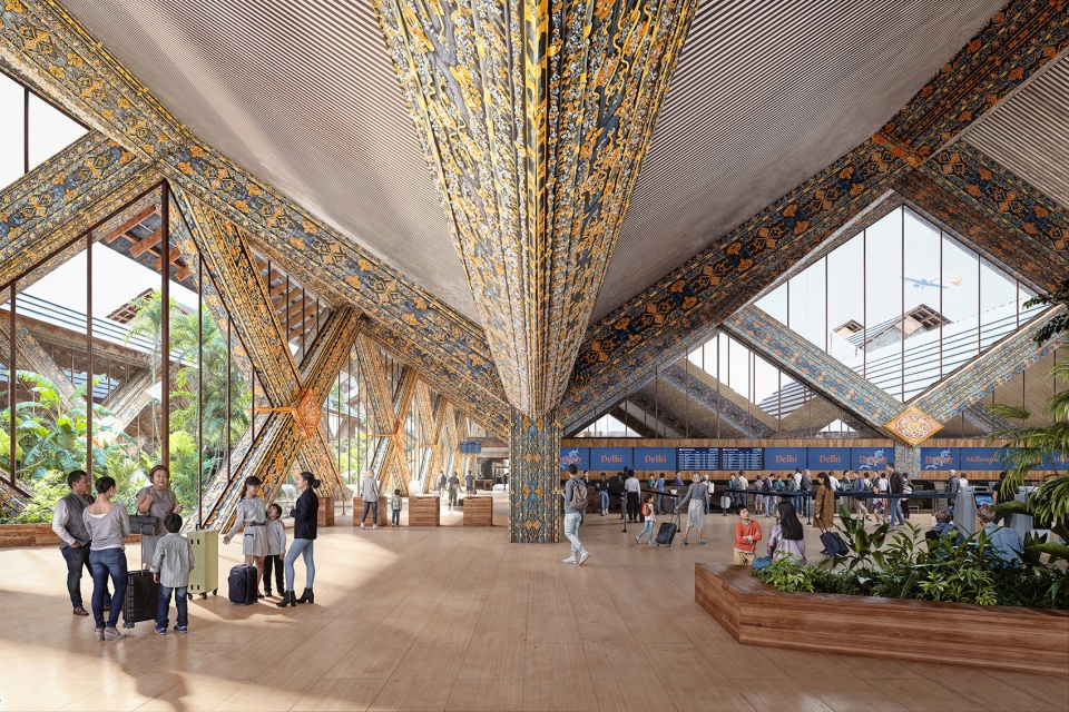 big merges innovation and craft tradition with the gelephu international airport