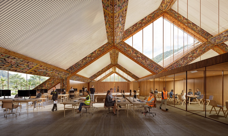 big merges innovation and craft tradition with the gelephu international airport