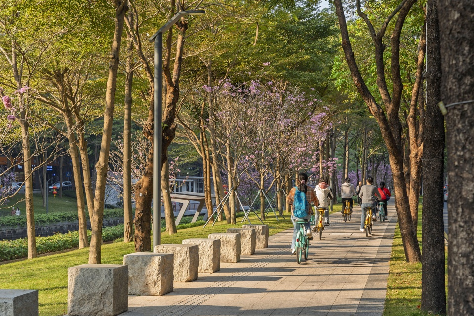 shenzhen houhai river park by hope design