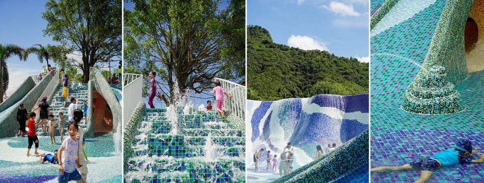 spring woods dino water island by z t studio