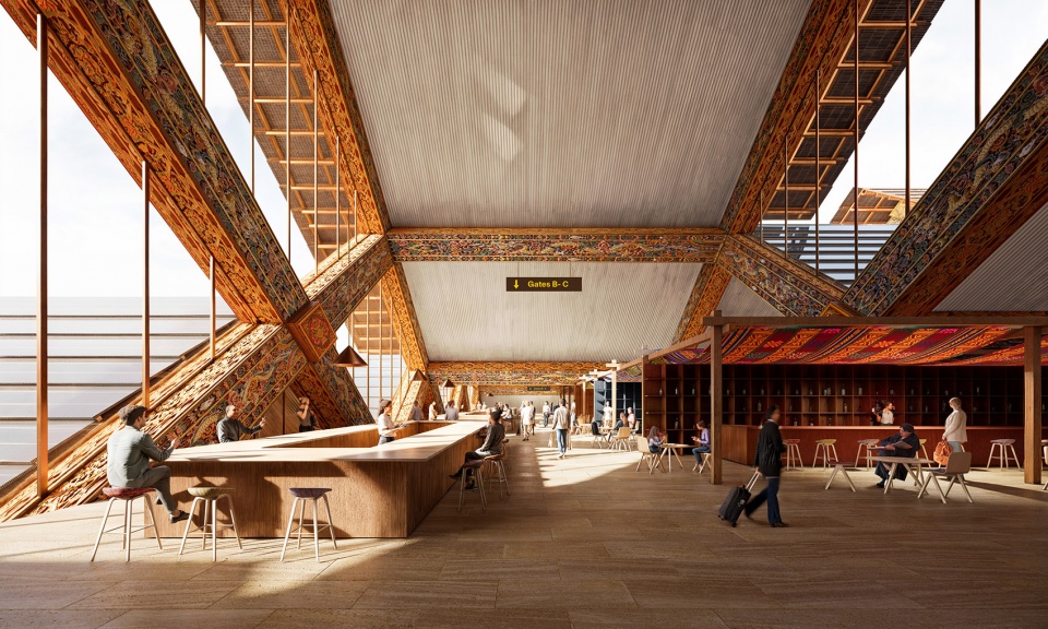 big merges innovation and craft tradition with the gelephu international airport
