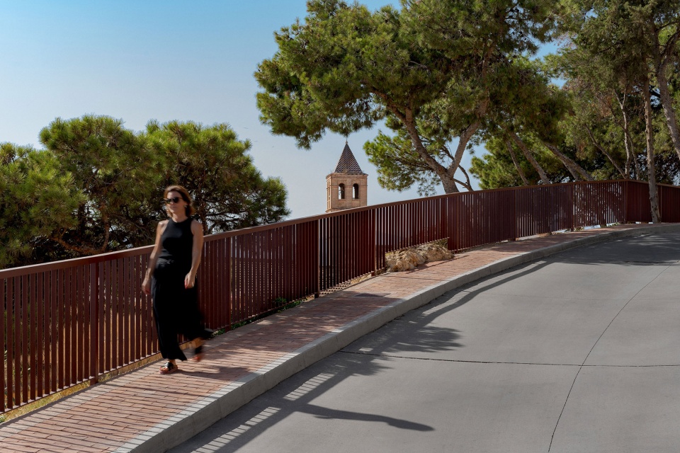 viewpoint garden in the surroundings of the alcazaba fortress of velez malaga by terral arquitectos