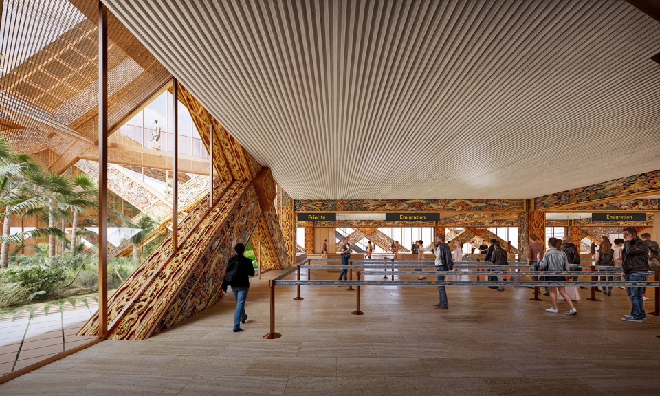 big merges innovation and craft tradition with the gelephu international airport