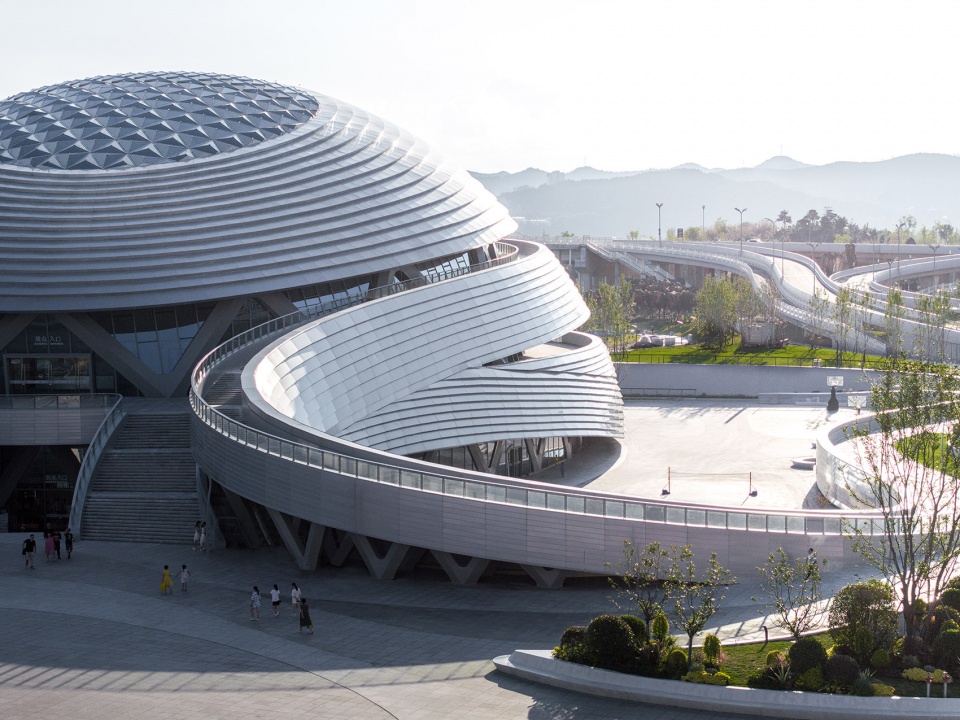 Jewel On The Silkroad Nanbu Eye Gymnasium China by Zhoyu Design Group