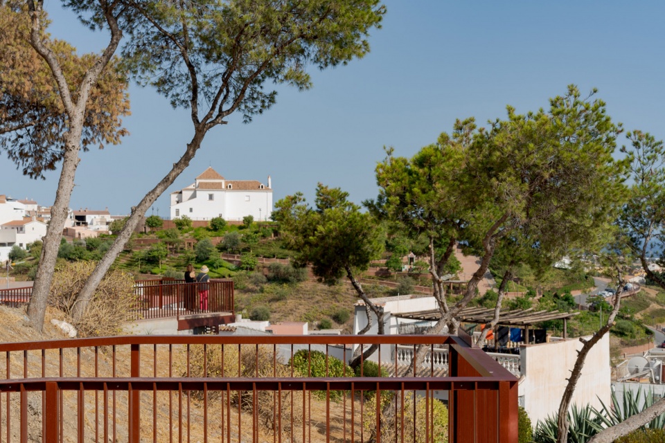 viewpoint garden in the surroundings of the alcazaba fortress of velez malaga by terral arquitectos