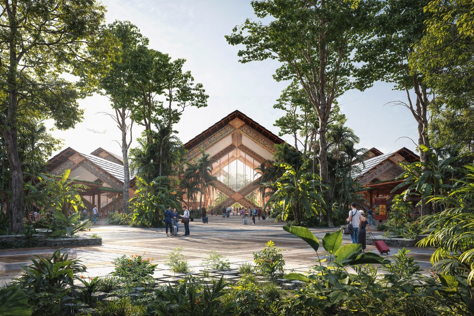 big merges innovation and craft tradition with the gelephu international airport