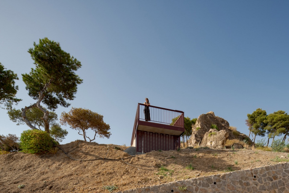 viewpoint garden in the surroundings of the alcazaba fortress of velez malaga by terral arquitectos