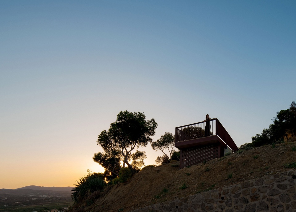 viewpoint garden in the surroundings of the alcazaba fortress of velez malaga by terral arquitectos