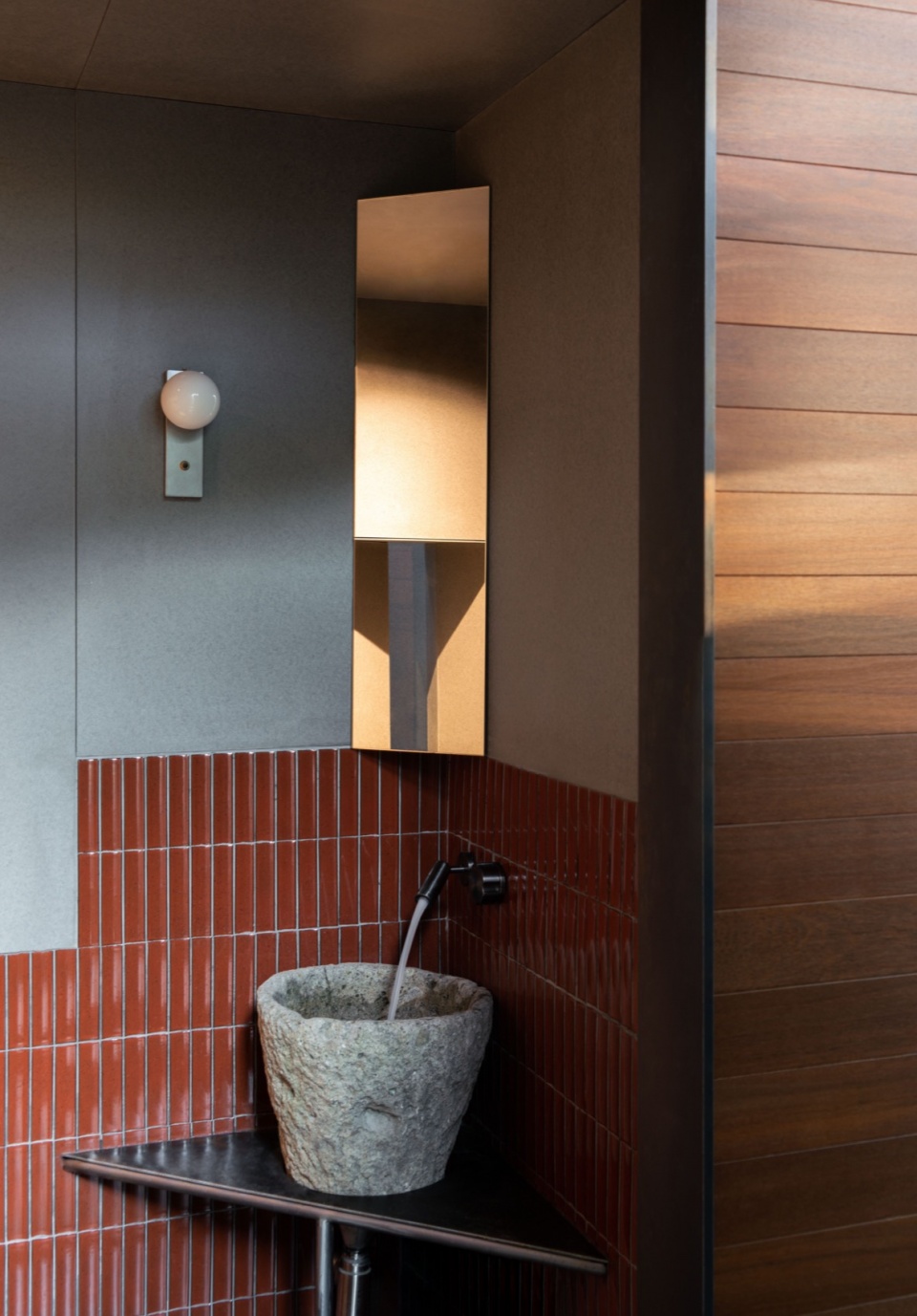 盥洗间手盆 chifan restaurant by boundary space design