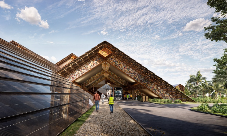 big merges innovation and craft tradition with the gelephu international airport