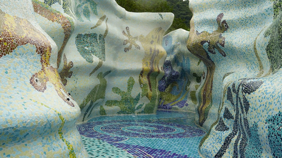 spring woods dino water island by z t studio