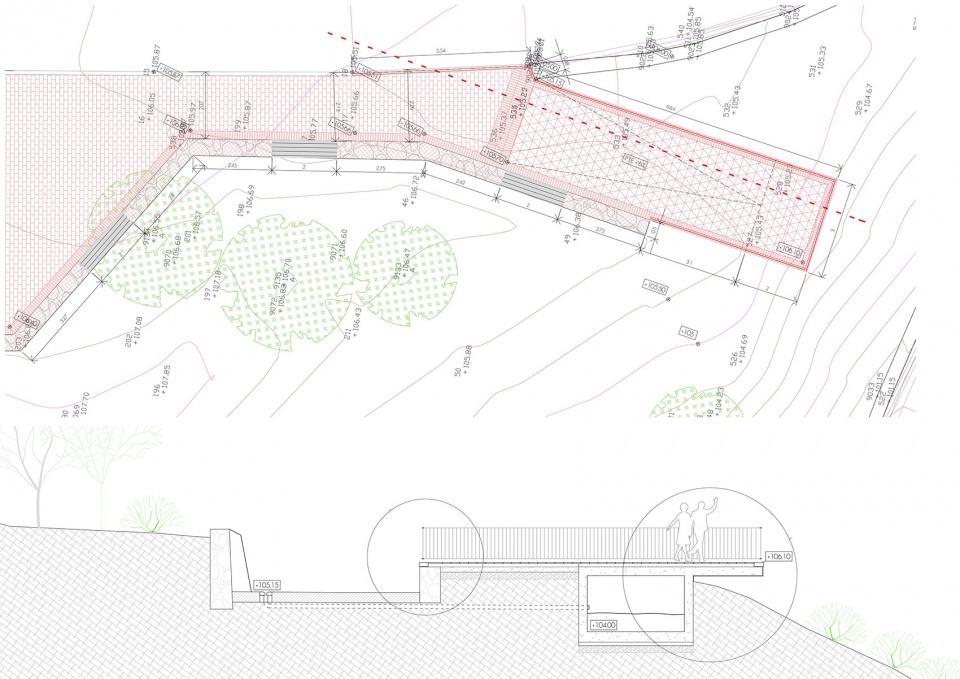viewpoint garden in the surroundings of the alcazaba fortress of velez malaga by terral arquitectos